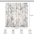 Miniatyrbilde 4 av 4: 1 stk geometrisk mønster dusjforheng polyester stoff vaskbar wa