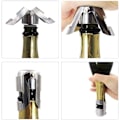 Miniatyrbillede 4 af 5: Champagne-propper med rustfrit stål champagne-saver med fødevaregodkendt silikone