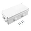 Miniatyrbilde 1 av 5: Koblingsboks, Ip65 i ABS-plast, Vanntett utvendig, Hvit, 200 X 100 X
