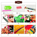 Miniatyrbillede 3 af 3: 5D Diamantbroderi Orkide DIY Maleri Krydssting Harpiks Dekoration Hjem Stue Soveværelse