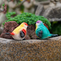 Miniatyrbilde 4 av 5: Sett med 2 stk harpiksfuglstatue, 7X10X5,5 cm/7,2X10X5,5 CM, dekorativ