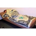 Miniatyrbilde 3 av 5: Million dollar 100 dollar teppe flanell teppe sofa teppe bl
