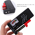 Miniatyrbild 3 av 5: BT-168 Universal Batteritestare, Analog Batteritestare Batterikontroll, Batterilivslängdstestare, för AA, AAA, C, D, 9V, 1.5V, Knappcellsbatterier