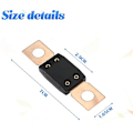 Miniatyrbillede 4 af 4: 3 stk. skrue-sikring auto-strip-sikring, 32V bolt-on-sikringer, bolt-on-sikring til Ca