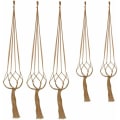 Miniatyrbild 1 av 5: Macrame växt hängare, Macrame hängande kruka inomhus hängande planterare R
