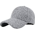 Miniatyrbilde 2 av 4: Baseballcaps, Ull Baseball Cap Utendørshatt for Store Hoder, Vintervarm Pappahatt Justerbar