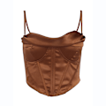 Miniatyrbillede 1 af 4: Kvinders Silke Tank Top Damer Satin Fiskeben Camisole Silke Løs