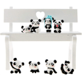 Miniatyrbilde 4 av 5: Pandabjørner, 8 stk. Pandafigurer Søte Miniatyr Panda Mini Dyrefigurer Gaver til Jenter Miniatyr Hagepynt