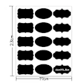 Miniatyrbilde 5 av 5: 30 stk. gjenbrukbare, avtakbare, vanntett tavleetiketter i PVC for plast- og glassflasker