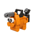 Miniatyrbillede 4 af 5: Chainsaw Man Figur Byggesæt, Actionfigur Model,