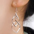 Miniatyrbild 2 av 5: Tåardrop örhängen - Designer silver örhängen drop örhängen för kvinnor mode premium drop örhängen, silver