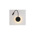Miniatyrbillede 1 af 5: 3+8W LED-sengelampe LED-svanelampe til læsning (sort)