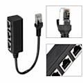Miniatyrbillede 5 af 5: Ethernet Forlængerkabel Adapter Netværksadapter Ethernet Splitter, RJ45 1 til 3 Kabel Adapter, Plug and Play til Router TV Boks
