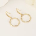 Miniatyrbillede 5 af 5: Guld Hoops Øreringe Store Mode Runde Cirkel Smykker Gave