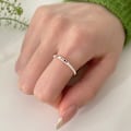 Miniatyrbillede 4 af 5: Flash diamant regnbue åben ring