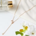 Miniatyrbilde 3 av 5: Kvinners Lariat Halskjede Måne og Stjerne Halskjede Gull Choker Halskjede