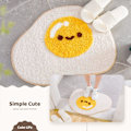 Miniatyrbilde 3 av 5: Sklisikker søt baderomsmatte myk dusjmatte plysj mikrofiber absorberende tykk lodden gulvmatte, maskinvaskbar, egg