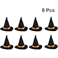 Miniatyrbild 2 av 5: 8 st Halloween små häxhattar DIY hantverk flaskhätta vinflaska C