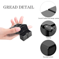 Miniatyrbilde 3 av 5: 2 stk. Dekompresjonsleketøykube, Fidget Finger Toy Stress og angstlindring, Time Killing Infinite Cube for kontorpersonell (svart)