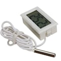 Miniatyrbild 1 av 5: Digital LCD-termometer Temperaturmonitor med extern sond för kylskåp frys frys akvarium - Vit