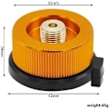 Miniatyrbild 2 av 5: Gasomvandlare, Gaspatronadapter, Gasadapterpatron, Gasolköksadapter, Munstycksadapter för campingkök för påskruvbar butangaspatron