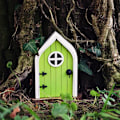 Miniatyrbild 2 av 5: Fe dörr, mus dörr, hantverk dörr 3d dekoration Pixy dörr S