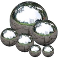 Miniatyrbilde 3 av 5: Sett med 4 speilpolerte rustfrie stålkuler for observasjon 50 til 150 mm Fl
