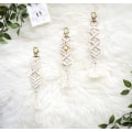 Pikkukuva 5 / 5: Mini Macrame-avaimenperät Boho Macrame-laukkusomisteet hapsuilla Söpöt