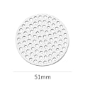 Miniatyrbilde 3 av 5: 51mm Espresso Puck-Sil, 1,1mm Tykkelse, Gjenbrukbar Filter i Rustfritt Stål for Espresso Portafilter (51mm)