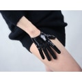 Miniatyrbilde 4 av 5: Mote Korte Skinnhansker for Kvinner Kostyme Wet Look Faux Pate