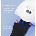 Miniatyrbild 4 av 5: Ljusskyddande nagelhandskar | Gelmanikyrhandskar och anti-UV fingerlösa handskar för kvinnor | Kan användas som solskyddshandskar för körning