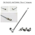 Miniatyrbillede 1 af 4: Til Bose Wave F-type radioantenne Fm teleskopantenne 3,5 mm Ada