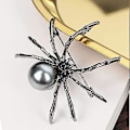 Miniatyrbild 2 av 5: Spindelbrosch Häxa Häxa Smycken Halloween Pin 2st