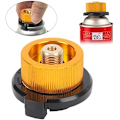Miniatyrbild 3 av 5: Gasomvandlare, Gaspatronadapter, Gasadapterpatron, Gasolköksadapter, Munstycksadapter för campingkök för påskruvbar butangaspatron