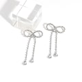Miniatyrbillede 1 af 5: Vedhæng Øreringe Sølv Dangle Øreringe Kvinders Rhinestone Øreringe Letvægts