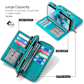 Miniatyrbilde 2 av 5: Mobiltelefondeksler - Universal iPhone 15 Pro Max lommebokdeksel med crossbody-reim og kortspor