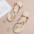 Pikkukuva 5 / 5: Rhinestone & Butterfly Decor Toe Ring Design Thong Sandals Flexib