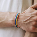 Miniatyrbilde 2 av 5: 6 stk regnbuearmbånd for menn, armbånd for gutter, Lgbt regnbue