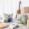 Miniatyrbilde 2 av 5: 4 stk Polyester og Lin Dekorativ Putetrekk Sofa Bil Hjem Dekorasjon Putetrekk 45 x 45cm (Fargemalte Dyr)
