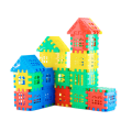 Miniatyrbild 4 av 5: Interlocking Building Blocks Leksaker för Barn - Småbarn Byggklossar Utbildningsleksaker Set 100 PCS 5.5*5.5CM färgglada