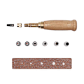 Miniatyrbilde 4 av 5: Automatisk Lærhullstans, Skrue Lærhullstans, Justerbar Skrue Stans, Automatisk Beltehullstans, 5 Størrelser på Spisser 1,5 mm / 2 mm / 3 mm / 3,5 mm
