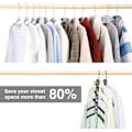 Miniatyrbillede 2 af 5: Tøjstativ - 5 i 1 Multi-Layer Metalbøjle med skridsikker svamp til jeans nederdele T-shirts bukser, Multifunktionel garderobe tøjopbevaring (sort