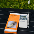 Miniatyrbillede 3 af 5: Bærbar digitalt termometer med probe og skærm -50° +300°c