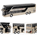 Miniatyrbild 4 av 5: Legering Dubbeldäckare Bussmodell Leksak, Elektrisk 1:50 Drag tillbaka Bilar C