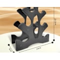 Miniatyrbillede 3 af 4: Lille Dumbbell Stativ 3-lags Dumbbell Holder Plastik Dumbbell Stativ Dumbbell Opbevaringsstativ Sportsøvelses Tilbehør til Hjem, Træform, Sort
