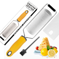 Miniatyrbild 1 av 5: Klassisk Zester och Rivjärn – Professionell Köks-Citronzester för Lime, Ost, Vitlök, Ingefära, Choklad, Grönsaker, Frukt, Diskmaskinssäker (bred)