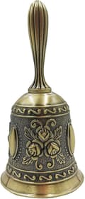Retro Hand Bell Brons Klocka Antik Mässing Bröllopsklockor brons