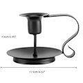 Miniatyrbillede 5 af 5: Lysestage, Lysestage Retro Jern Kegle Lysestage Holder Håndlavet Lysestage Stand Hjem Lysestage Middag Indretning, 2 stk