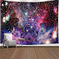 Miniatyrbild 5 av 5: Väggbonad Lila Yttre Rymd Gobeläng Cool Trippy Nebula Unive