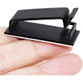 Miniatyrbild 3 av 5: Kabelhantering, 50 st självhäftande kabelklämmor för elektrisk kabelorganisering för Ethernet-kablar och kabelhanteringssystem för TV, PC, Laptop, Kontor